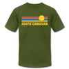 South Carolina T-Shirt - Retro Sunrise Unisex South Carolina T Shirt - olive