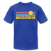 Wisconsin T-Shirt - Retro Sunrise Unisex Wisconsin T Shirt - royal blue