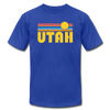 Utah T-Shirt - Retro Sunrise Unisex Utah T Shirt - royal blue