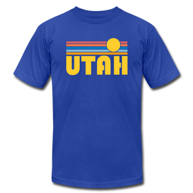 Utah T-Shirt - Retro Sunrise Unisex Utah T Shirt - royal blue