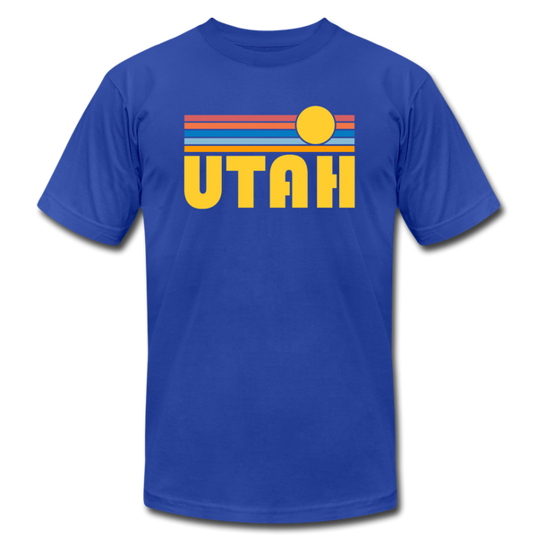 Utah T-Shirt - Retro Sunrise Unisex Utah T Shirt - royal blue