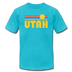 Utah T-Shirt - Retro Sunrise Unisex Utah T Shirt - turquoise