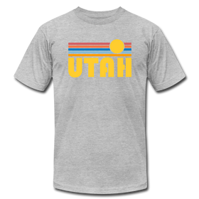 Utah T-Shirt - Retro Sunrise Unisex Utah T Shirt - heather gray