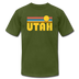 Utah T-Shirt - Retro Sunrise Unisex Utah T Shirt - olive