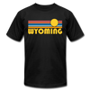 Wyoming T-Shirt - Retro Sunrise Unisex Wyoming T Shirt - black