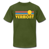 Vermont T-Shirt - Retro Sunrise Unisex Vermont T Shirt