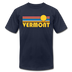 Vermont T-Shirt - Retro Sunrise Unisex Vermont T Shirt - navy