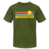 Washington T-Shirt - Retro Sunrise Unisex Washington T Shirt - olive