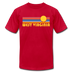 West Virginia T-Shirt - Retro Sunrise Unisex West Virginia T Shirt - red
