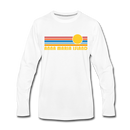 Anna Maria Island, Florida Long Sleeve T-Shirt - Retro Sunrise Unisex Anna Maria Island Long Sleeve Shirt - white