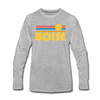 Boise, Idaho Long Sleeve T-Shirt - Retro Sunrise Unisex Boise Long Sleeve Shirt - heather gray