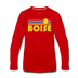Boise, Idaho Long Sleeve T-Shirt - Retro Sunrise Unisex Boise Long Sleeve Shirt - red
