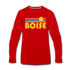 Boise, Idaho Long Sleeve T-Shirt - Retro Sunrise Unisex Boise Long Sleeve Shirt