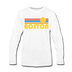 Boston, Massachusetts Long Sleeve T-Shirt - Retro Sunrise Unisex Boston Long Sleeve Shirt - white
