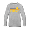 Detroit, Michigan Long Sleeve T-Shirt - Retro Sunrise Unisex Detroit Long Sleeve Shirt