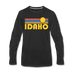 Idaho Long Sleeve T-Shirt - Retro Sunrise Unisex Idaho Long Sleeve Shirt - black