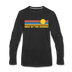 Lake of the Ozarks, Missouri Long Sleeve T-Shirt - Retro Sunrise Unisex Lake of the Ozarks Long Sleeve Shirt - black