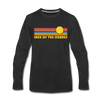 Lake of the Ozarks, Missouri Long Sleeve T-Shirt - Retro Sunrise Unisex Lake of the Ozarks Long Sleeve Shirt - black