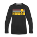 Hawaii Long Sleeve T-Shirt - Retro Sunrise Unisex Hawaii Long Sleeve Shirt - black