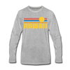 Hawaii Long Sleeve T-Shirt - Retro Sunrise Unisex Hawaii Long Sleeve Shirt - heather gray
