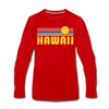 Hawaii Long Sleeve T-Shirt - Retro Sunrise Unisex Hawaii Long Sleeve Shirt