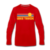 Lake Tahoe, California Long Sleeve T-Shirt - Retro Sunrise Unisex Lake Tahoe Long Sleeve Shirt
