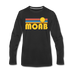 Moab, Utah Long Sleeve T-Shirt - Retro Sunrise Unisex Moab Long Sleeve Shirt - black