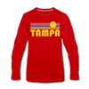 Tampa, Florida Long Sleeve T-Shirt - Retro Sunrise Unisex Tampa Long Sleeve Shirt