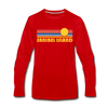 Sanibel Island, Florida Long Sleeve T-Shirt - Retro Sunrise Unisex Sanibel Island Long Sleeve Shirt