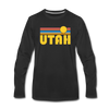 Utah Long Sleeve T-Shirt - Retro Sunrise Unisex Utah Long Sleeve Shirt