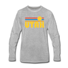 Utah Long Sleeve T-Shirt - Retro Sunrise Unisex Utah Long Sleeve Shirt - heather gray