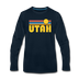 Utah Long Sleeve T-Shirt - Retro Sunrise Unisex Utah Long Sleeve Shirt - deep navy