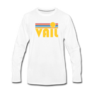 Vail, Colorado Long Sleeve T-Shirt - Retro Sunrise Unisex Vail Long Sleeve Shirt - white
