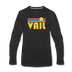 Vail, Colorado Long Sleeve T-Shirt - Retro Sunrise Unisex Vail Long Sleeve Shirt - black