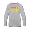 Vail, Colorado Long Sleeve T-Shirt - Retro Sunrise Unisex Vail Long Sleeve Shirt - heather gray
