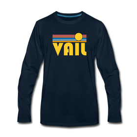 Vail, Colorado Long Sleeve T-Shirt - Retro Sunrise Unisex Vail Long Sleeve Shirt