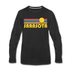 Sarasota, Florida Long Sleeve T-Shirt - Retro Sunrise Unisex Sarasota Long Sleeve Shirt - black