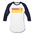 Alaska Baseball T-Shirt - Retro Sunrise Unisex Alaska Raglan T Shirt - white/navy
