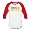 Moab, Utah Baseball T-Shirt - Retro Sunrise Unisex Moab Raglan T Shirt