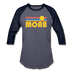 Moab, Utah Baseball T-Shirt - Retro Sunrise Unisex Moab Raglan T Shirt - heather blue/navy