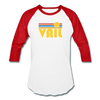 Vail, Colorado Baseball T-Shirt - Retro Sunrise Unisex Vail Raglan T Shirt