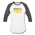 Vail, Colorado Baseball T-Shirt - Retro Sunrise Unisex Vail Raglan T Shirt - white/charcoal