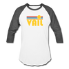 Vail, Colorado Baseball T-Shirt - Retro Sunrise Unisex Vail Raglan T Shirt