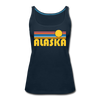 Alaska Women’s Tank Top - Retro Sunrise Women’s Alaska Tank Top - deep navy