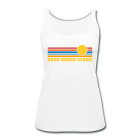Anna Maria Island, Florida Women’s Tank Top - Retro Sunrise Women’s Anna Maria Island Tank Top - white