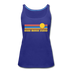 Anna Maria Island, Florida Women’s Tank Top - Retro Sunrise Women’s Anna Maria Island Tank Top - royal blue