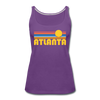 Atlanta, Georgia Women’s Tank Top - Retro Sunrise Women’s Atlanta Tank Top - purple