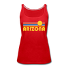 Arizona Women’s Tank Top - Retro Sunrise Women’s Arizona Tank Top - red