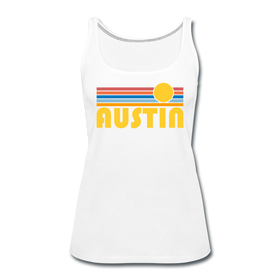 Austin, Texas Women’s Tank Top - Retro Sunrise Women’s Austin Tank Top - white