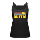 Austin, Texas Women’s Tank Top - Retro Sunrise Women’s Austin Tank Top - black
